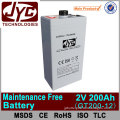 Gold supplier maintenance free 200ah battery for inverter